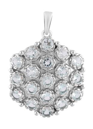 Серебряная подвеска proba с топазом 6.02ct (2124481)