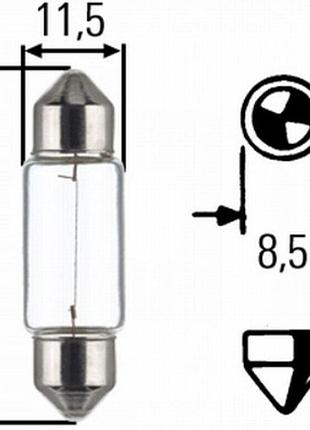 Лампа освітлення 24v c5w sv8.5 l36mm