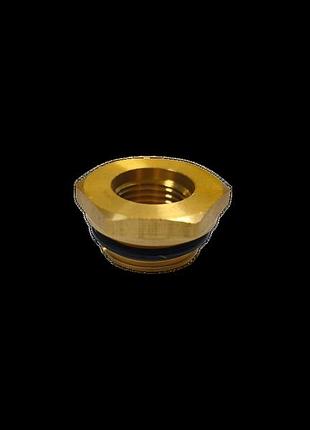 Фітінг перехідник латунь m16x1.5mm різьба зовнішня m12x1.5mm різьба внутрішня