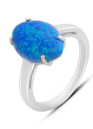 Срібне кільце proba з опалом 2.2ct, вага виробу 3,01 гр (2170181) 17 розмір