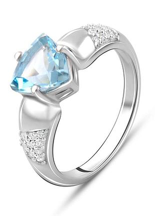 Серебряное кольцо proba с натуральным топазом 2.275ct, вес изделия 3,52 гр (2097167) 17 размер