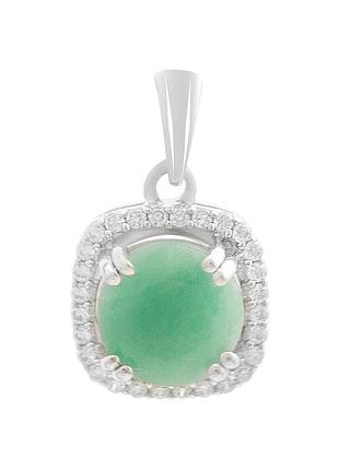 Серебряная подвеска proba с изумрудом 2.218ct (2194118)
