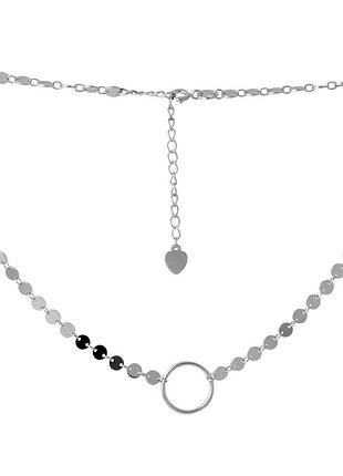 Серебряное колье proba с без камней, вес изделия 6,96 гр (2068242) 380400 размер