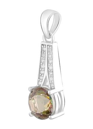 Срібна підвіска proba з містик топазом 1.8ct (2123002)