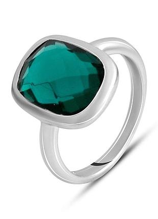 Серебряное кольцо proba с аквамарином nano, вес изделия 3,72 гр (2140146) 17 размер