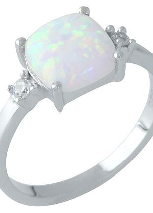 Срібне кільце proba з опалом 1.074ct, вага виробу 2,03 г (1960561) 17 розмір