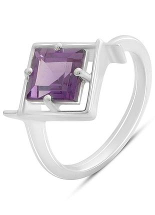 Срібне кільце proba з александритом 2.25ct, вага виробу 3,19 г (2187554) 18 розмір