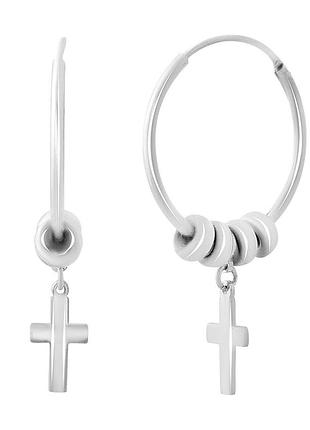 Серебряные серьги proba без камней (2134459)