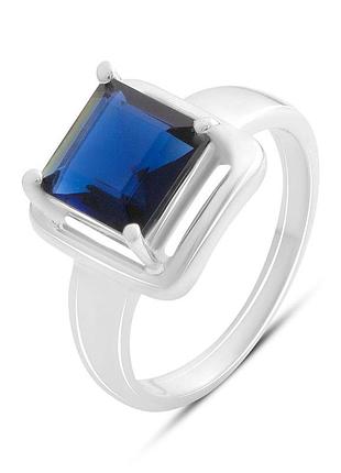 Срібне кільце proba із сапфіром nano 1.975ct, вага виробу 4,2 г (2189091) 18 розмір