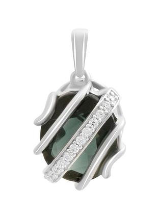 Срібна підвіска proba з топазом лондон блю 3.938ct (2178170)