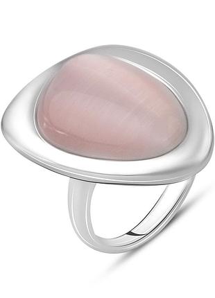 Срібне кільце proba з котячим оком 15.267ct, вага виробу 10,24 г (2125853) 17 розмір