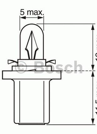 Лампа освітлення 24v w1,2w w2x4,6d безцокольна панель приладів