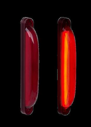 Ліхтар габарит на кабіну універсальний червоний neon -24 v