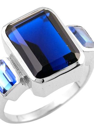 Серебряное кольцо proba с сапфиром nano 7.168ct, вес изделия 5,57 гр (1509579) 18.5 размер