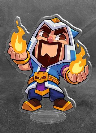 Акриловая коллекционная фигурка чиби chibi аниме: clash of clans, clash royale колдун (wizard) 10 см