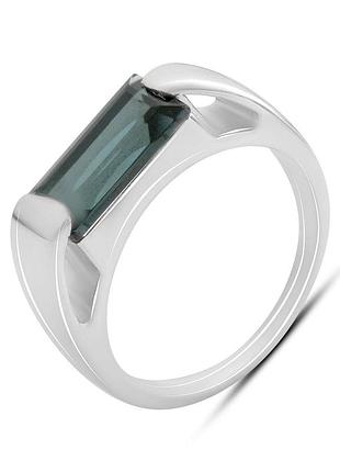 Серебряное кольцо proba с топазом лондон блю 2.147ct, вес изделия 5,44 гр (2188650) 17.5 размер
