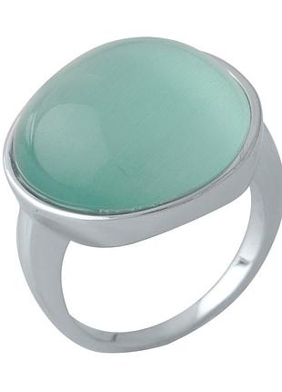 Серебряное кольцо proba с кошачьим глазом 18.469ct, вес изделия 10 гр (2003038) 17 размер