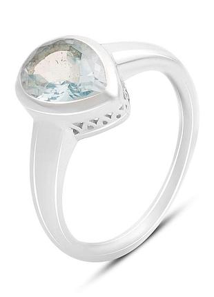 Серебряное кольцо proba с натуральным топазом 2.2ct, вес изделия 2,98 гр (2166177) 18 размер