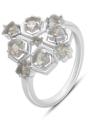 Серебряное кольцо proba с натуральным топазом 2.138ct, вес изделия 3,73 гр (2171737) 17.5 размер