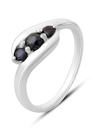 Серебряное кольцо proba с натуральным сапфиром 0.683ct, вес изделия 2,93 гр (2168829) 17 размер