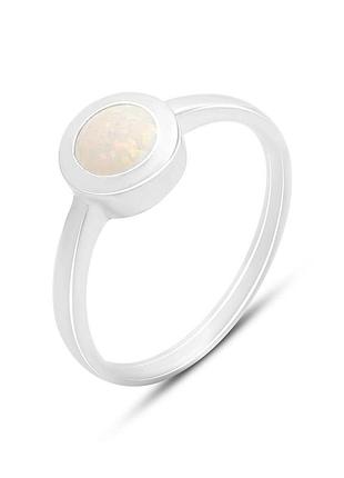 Серебряное кольцо proba с опалом, вес изделия 2,02 гр (1189450) 17.5 размер