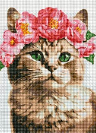 Алмазная мозаика - изящная кошечка ©art_selena_ua