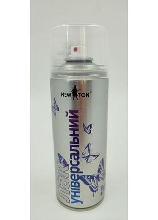Лак універсальний аерозольна безбарвний глянцевий 400ml newton