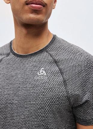 Odlo men's functional t-shirt crew neck essentials seamless - grey
