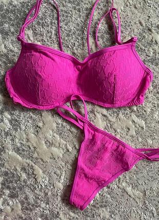 Женский комплект белья pink bralettes & bra tops push-up bralette розовый (м)