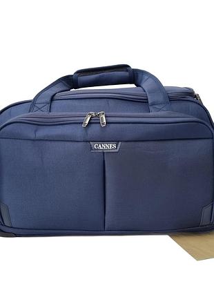 Сумка на колесах мала поліестер синій арт.1040 (s) blue cannes (54)
