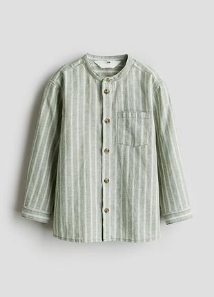 Рубашка льняная h&amp;m