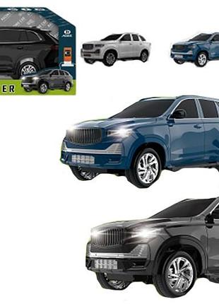 Легковая машина ud2225a на радиоуправлении, с аккумулятором,usb, с светом,3 кольора, в коробке р.38,9x17x20см
