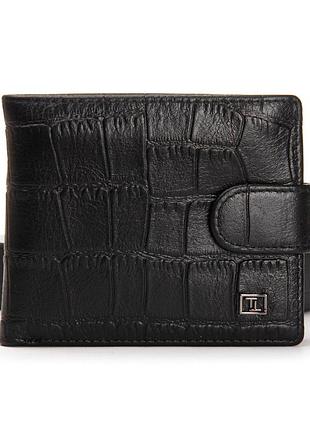 Кошелек стильный натуральная кожа черный арт.y210 black bretton (китай)