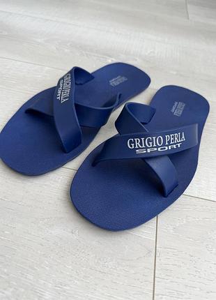 Мужские тапочки шлепанцы сланцы  grigio perla sport la perla