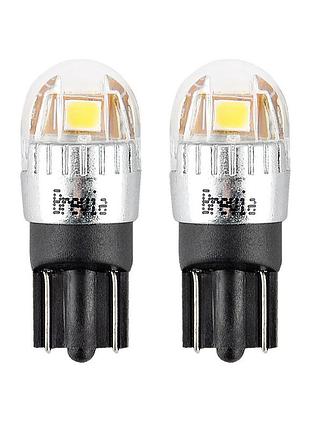 Світлодіод 12/24v t10 білий w5w 5x2835smd 150lm 6000k "brevia" canbus №10208 (2шт)