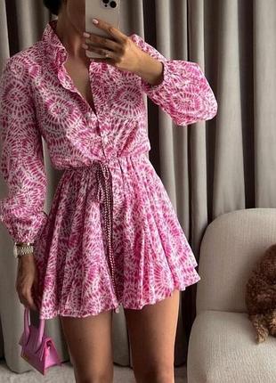 Сукня zara рожева тренд