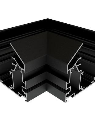Зєднувач кутовий для шинопровода натяжної стелі (гарпун) oledim ol441 48v чорний
