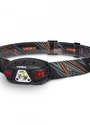 Налобний світлодіодний ліхтарик videx vlf-h015 330lm денне світло для активного відпочинку ліхтарик