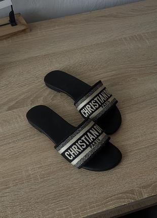 Тапочки christian dior босоніжки