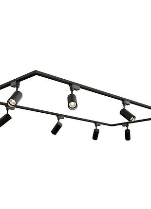 Комплект трекового освещения oledim set-24r 1+2x10 черный для равномерного освещения помещений sku_7771779