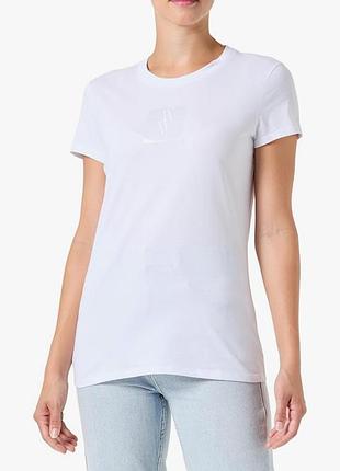 Armani exchange slim fit silk patch monogram logo tee шовкова нашивка з монограмним лого ax р-р l
