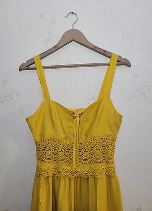 Жовтий срафан shein. розмір m/eu 38/us 6