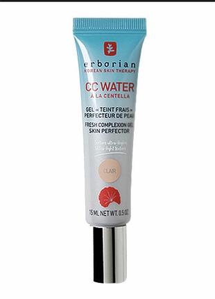 Erborian cc water clair 15 мл – легкий cc-крем для сяйва та вирівнювання тону