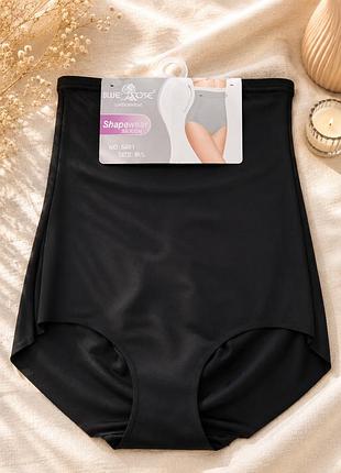 Коригуючі безшовні трусики blue rose shapewear з високою посадкою та силіконовою підтримкою