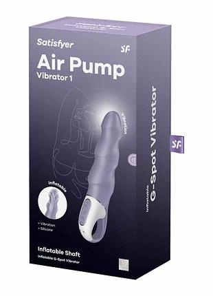 Вібратор надувний — satisfyer air pump vibrator 1 2