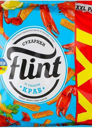 Сухарики пшенично-житні flint зі смаком краба 140 г