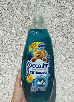 Універсальний гель для прання coccolino wonder wash ultra clean 2.16 л, 54 прання, pro-s