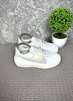 Nike air force 1 кроссовки 36 размер женские кожаные спортивные серые