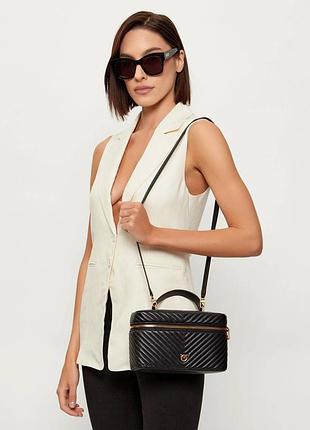 Сумка pinko vanity чорна оригінал шкіряна