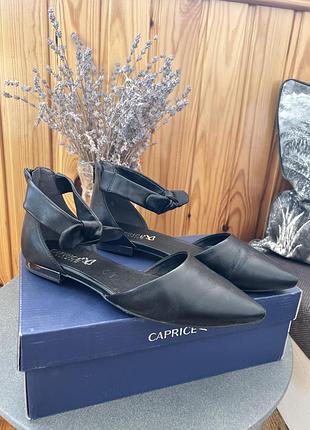 Туфлі caprice 39розмір чорні, натуральна шкіра!
